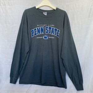 Penn State University Grey Longsleeve T-Shirt Size L